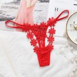 Sexy Lace G-String Flower Embroidered T-Back Panty - Image 5