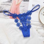 Sexy Lace G-String Flower Embroidered T-Back Panty - Image 4