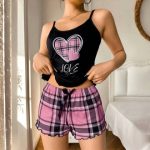Two-Piece Suspender Short and Top Set