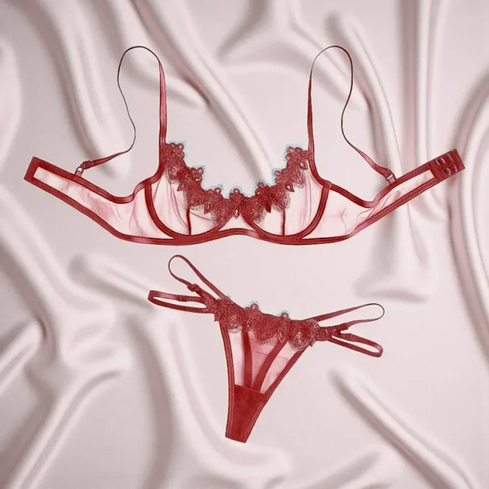 See Through Lace Transparent Set - Image 4