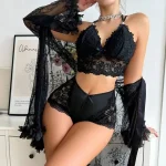 Cross-Border Sexy See-Through Intimates Nightgown - Image 5