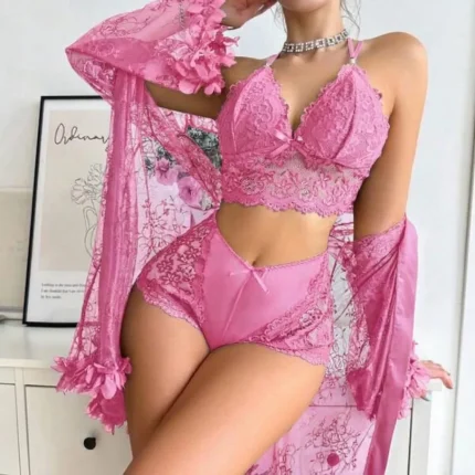 Cross-Border Sexy See-Through Intimates Nightgown
